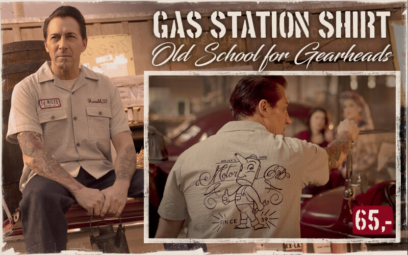 Rockabilly Shirt Gas Station by Rumble59