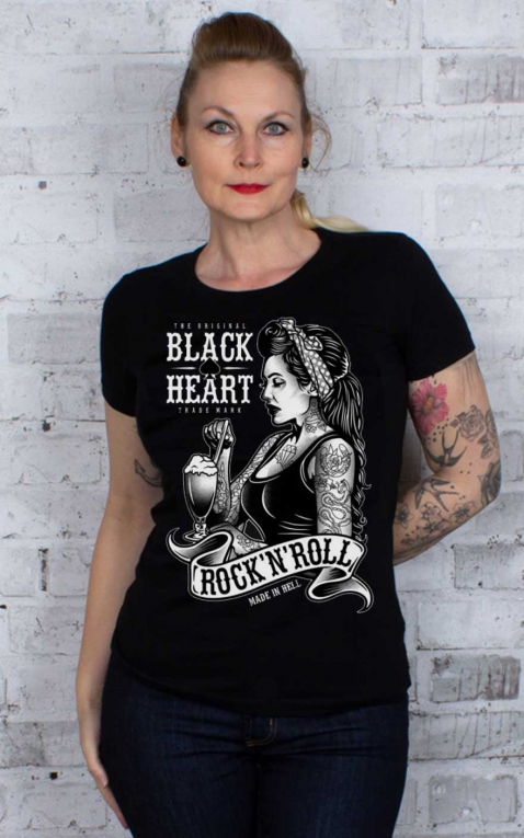 Black Heart T-Shirt - PinUp Shake