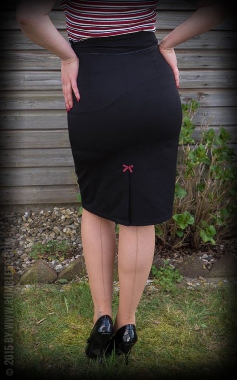Rumble59 Ladies - Perfect Pencil Skirt - schwarz