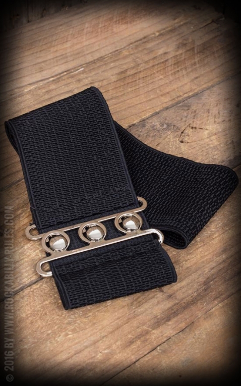 Banned ceinture élastique Pin-Up, noire