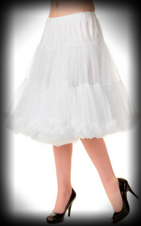 Petticoat lang Rockabella - weiß