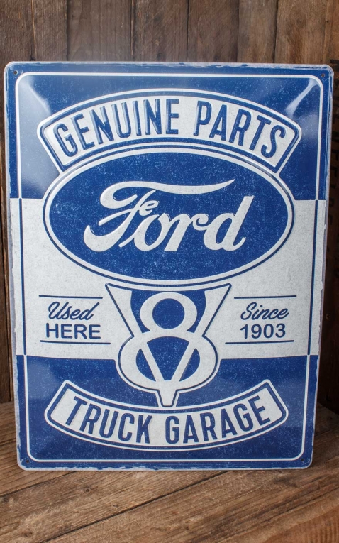 Plaque en métal Ford - Ford - V8 Truck Garage - Special Edition, 30 x 40cm
