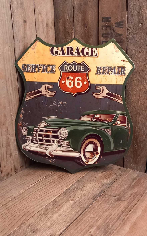 Plaque en mtal 35 x 30cm Garage Service Repair