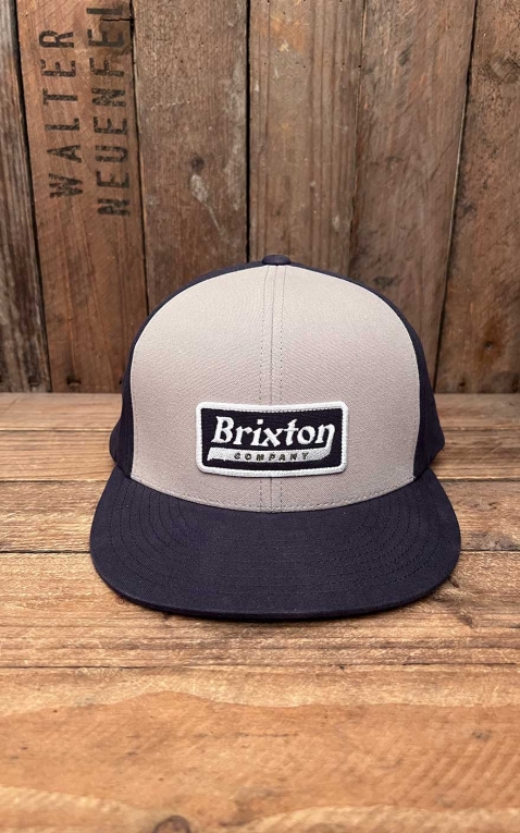 Brixton Baseballcap Steadfast HP Snapback, washed navy grey