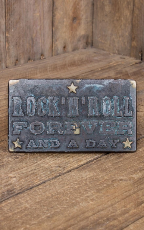 Rumble59 - Boucle de ceinture RocknRoll Forever - Vintage Patine