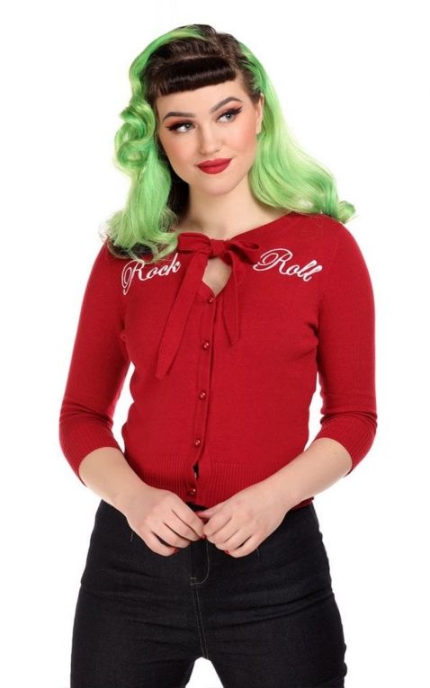 Collectif Cardigan Charlene Rock and Roll