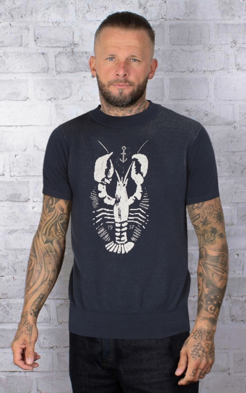 Collectif Knitted Shirt Scott Lobster