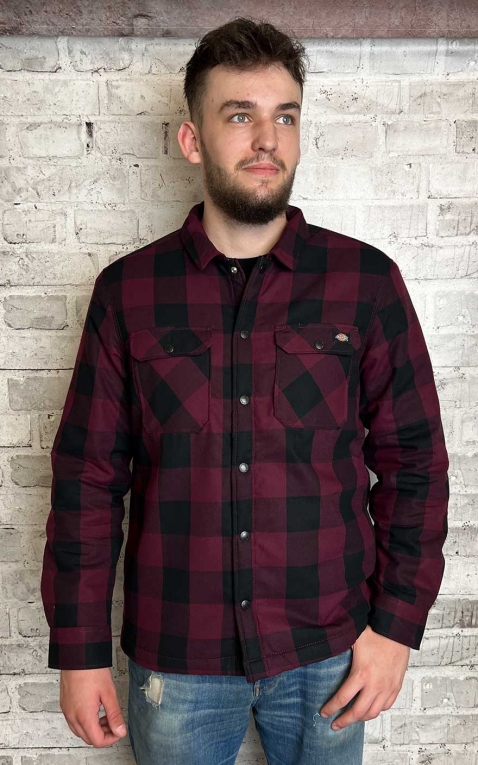 Dickies - Shirt jacket lined Sacramento, maroon