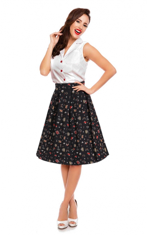 Dolly and Dotty Swing Skirt Carolyn Tattoo