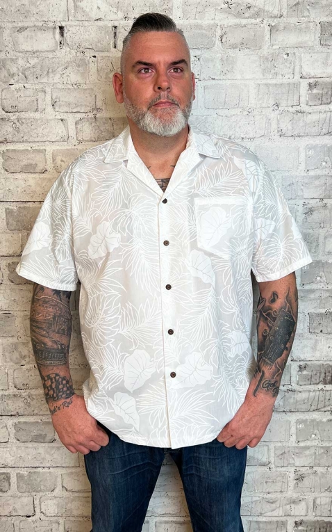Hawaiian Shirt - Cool White