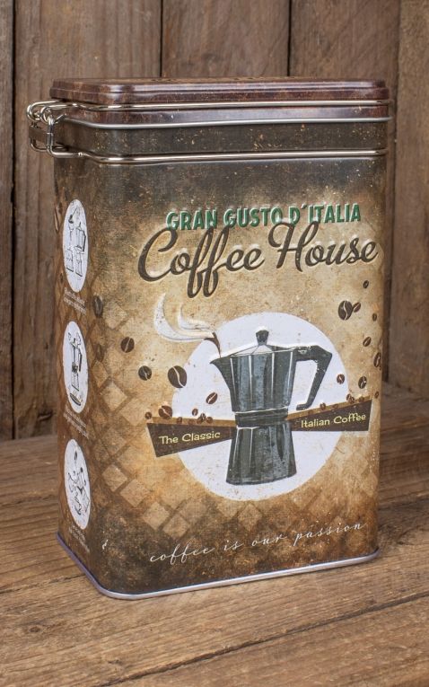 Coffee storage tin - Coffee House