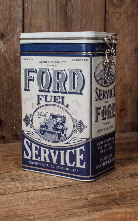 Coffee storage tin - Ford - Fuel Service