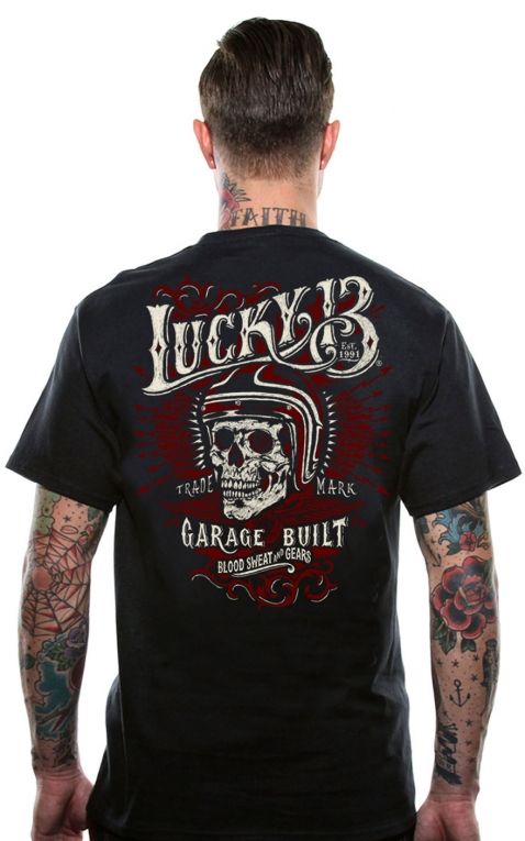 Lucky13 Männer T-Shirt - Skull Built