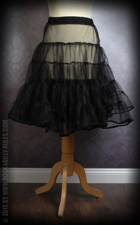 50er Jahre PinUp Petticoat - schwarz