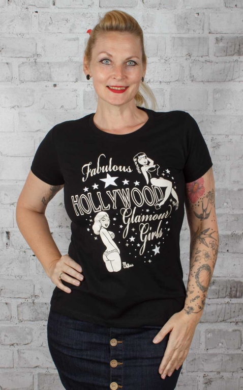 Pinky Star Ladies T-Shirt - Fabulous Hollywood