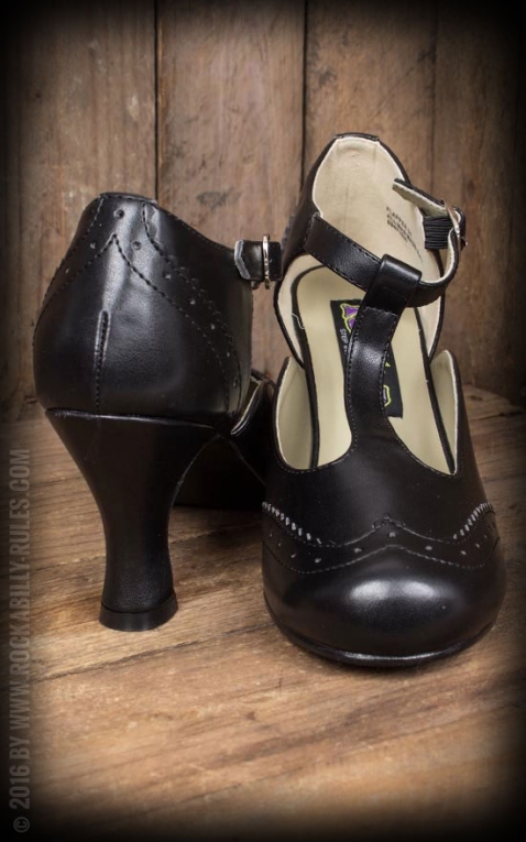 simple black strappy heels