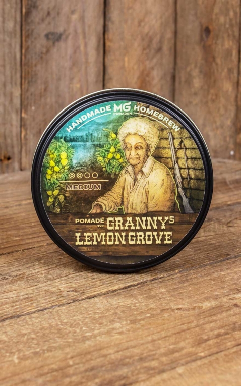 Handmade MG Homebrew Pomade - Grannys Lemon Grove, Medium