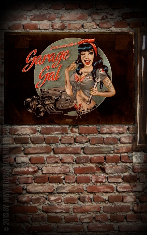 Rumble59 Poster - Garage Gal