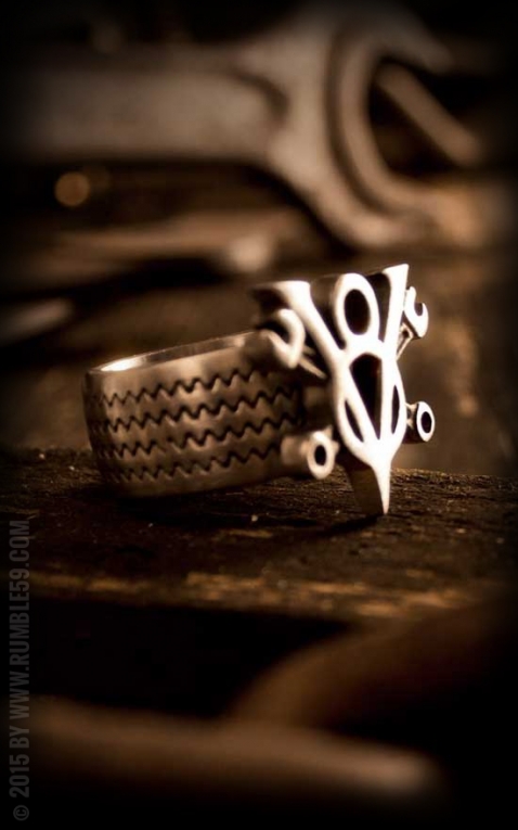 Rumble59 - Stainless Steel Ring - V8