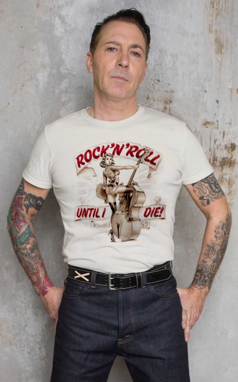 Rumble59 - T-Shirt - RocknRoll, blanc cassé
