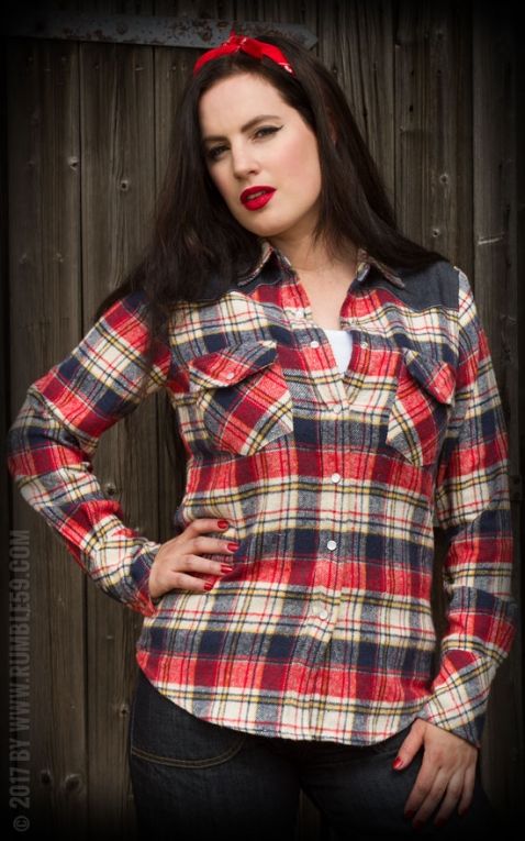 Rumble59 Ladies - Flannel Shirt - Sassy Country Gal