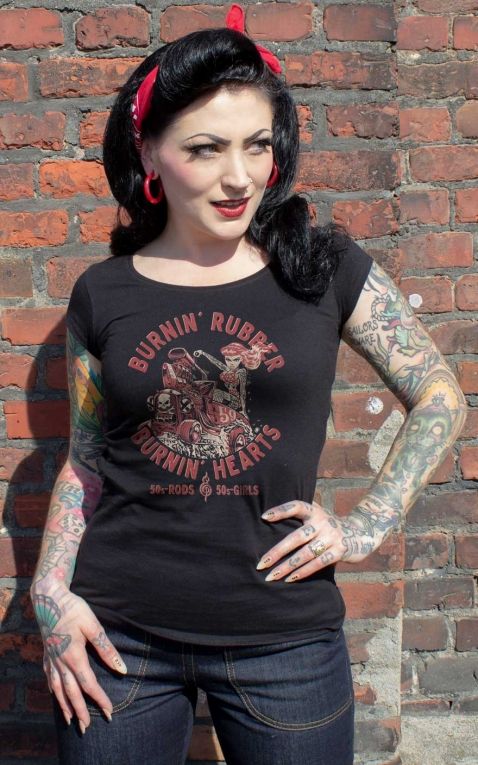 Rumble59 - Ladies T-Shirt - Burnin Rubber
