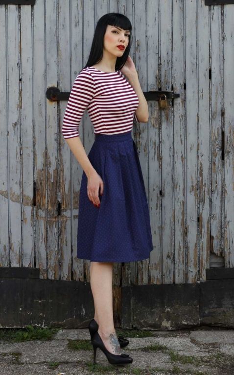 sailor swing dress