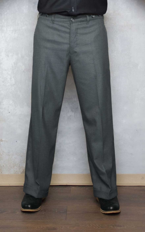 Rumble59 - Vintage Loose Fit Pants New Jersey - grey