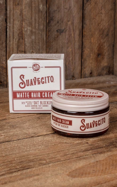 Suavecito Matte Hair Cream avec bloqueur de DHT
