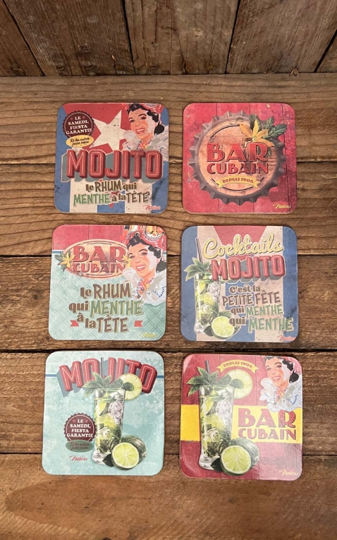 Coaster Set of 6 Mojito 