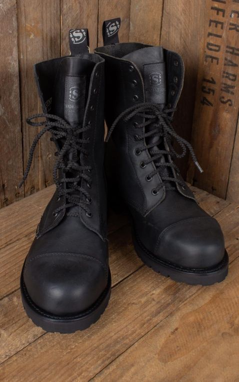 Wood Worker Boots black- handmade 