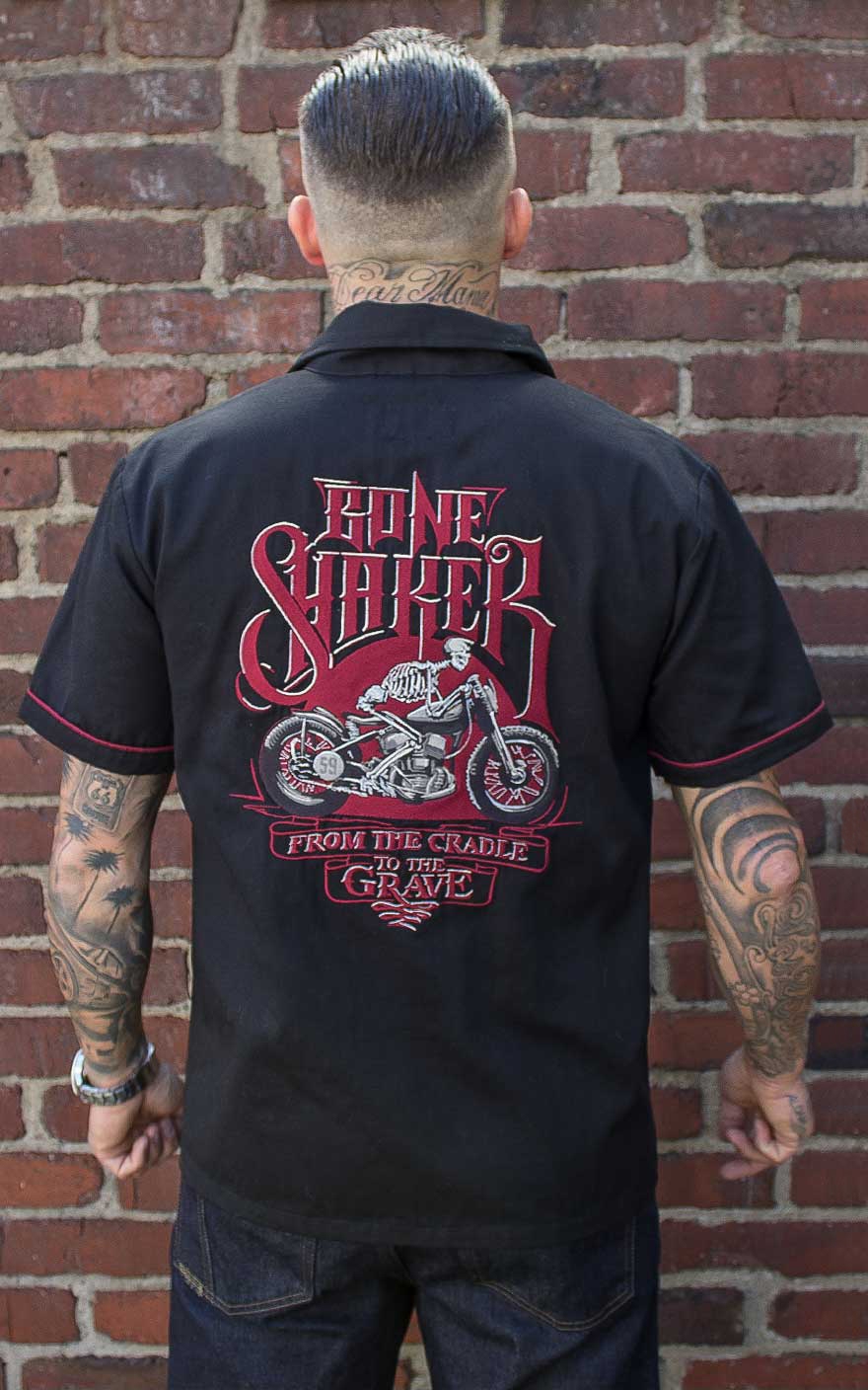 Rumble59 Worker Shirt - Bone Shaker | Rockabilly Rules