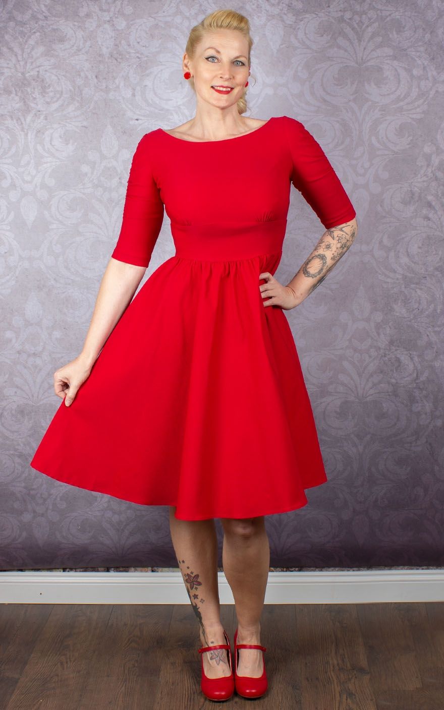 Stop Staring Kleid - Lady in Red | Rockabilly Rules