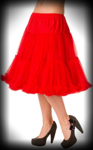 Petticoat lang Rockabella - rot