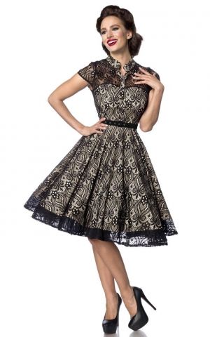 Retro Rockabilly 50er Pin Up Vintage Petticoat Kleid Gepunktet* XS S M L XL 2XL 