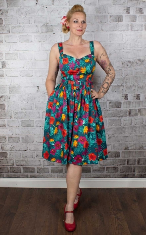 Collectif Jemima Tropico Swing Dress