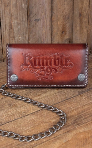 Rumble59 - Leather Wallet sunburst handmade