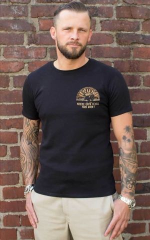 Trevco Mens Sun Records Short Sleeve T-Shirt 
